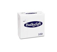 Bulky Soft BS 32110 1/8 Fold Dinner Napkins, 3-Ply, White 40 cm x 40 cm (Pack of 100)