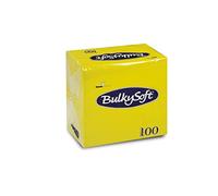 Bulky Soft BS 32229 Serviettes 1/4 Fold, 2-Ply, 24 cm x 24 cm, Lime Green (Pack of 100)