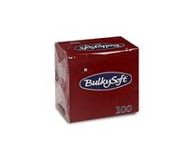 Bulky soft BS 32620 serviettes, 1/4-fold, 2-ply, 24 cm x 24 cm, fuchsia (pack of 100).