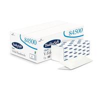 Bulky Soft BS 84500 V Fold Paper Hand Towels, 2 Ply, 24 cm x 21.5 cm high White (Pack of 4000)
