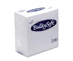 Bulky Soft - White 2ply Cocktail Napkins - 2000 x 24cm x 24cm - (32196)