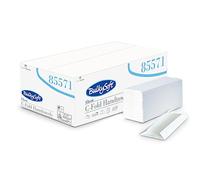 BulkySoft Classic C-Fold 2 Ply White Paper Hand Towels - Case of 2430 (15 Packs of 162)
