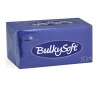 BulkySoft White Paper Napkins - 2-Ply Disposable Serviettes 33x33cm - Soft Tissue Napkins for Parties, Events, Catering - 200 Pack (Blue)