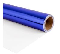 BULKYTREE Blue Metallic Wrapping Paper, Solid Color Paper,Gift Wrapping Paper for Men Women, Perfect for Wedding,Valentine's Day,Birthday, Christmas,Graduation Present,Baby Shower - 17 Inches