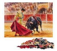 Bull And Matador Grace Wooden Puzzle 1000 Pieces | For home use: Jigsaw Puzzle - visual matching for a more organised build at home.