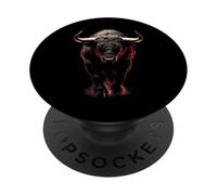 Bull Animal Love Art Cool Graphic Print Motif Design PopSockets Adhesive PopGrip