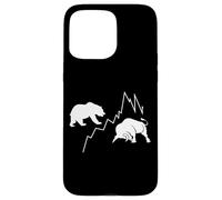 Bull Bear Financial Market Stock Investor FX Trader Options Case for iPhone 15 Pro Max