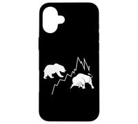 Bull Bear Financial Market Stock Investor FX Trader Options Case for iPhone 16 Plus