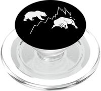 Bull Bear Financial Market Stock Investor FX Trader Options PopSockets PopGrip for MagSafe