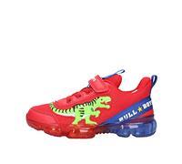 Bull boys - dinosauro lights sneaker - 30 - rosso
