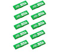 Bull Brand Green Cut Corner Rolling Papers 10 Pack | Medium Weight, Slow & Even Burning, Smooth Smoking | Strong Arabic Gum, Easy Roll, Perfect Size for Hand Rolling Tobacco | 50 Leaves per Book