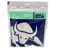 BULL Brand Menthol 6mm Cigarette Slim Tobacco Filter Tips Resealable Bag Smoking 250 UK