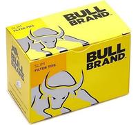 BULL BRAND Slim Filter Tips - 6mm Quality Slim Filters for Rolling Cigarettes, Paper Wrapped and Precision Cut for a More Consistent Smoke - 10 Packs of 165 Pieces (Total 1650 Pieces)