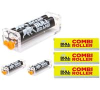 Bull Brand Slim Ultra Cigarette Roller Combi x3- Adjustable Tobacco Rolling Machine, Multi Pack 3X, Durable & Easy to Use, Perfect for Slim & Regular Rolling, UK Design, Smooth & Precise Rolling
