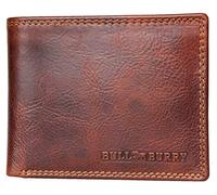 Bull Burry Brown Glazed Smart Designed Bi-fold Wallet Made Whole from Cowhide with RFID (Data Protection)