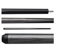 Bull Carbon LD5/6/7 Series Billiards Pool Cue Stick w/ 30"" 11.75mm Carbon Fiber Uniloc Quick-Release Low Deflection Shaft, 19 oz, Silver/Black