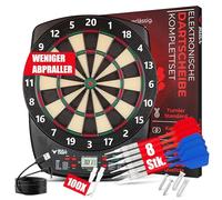 BULL CRAFT Electronic Dartboard - [Tournament Standard] - Professional E Dartboard German - Complete Set Including Darts, Electronic Dartboard - Wireless Usable - Soft Dartboard