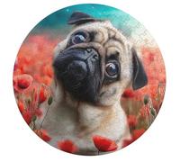 Bull Dog 195 Piece Circular Puzzle Cute Dog Pet Animal Shape Learning Through Play Educational Puzzle for Kids & Adults Idea Home Decor 195 PCS