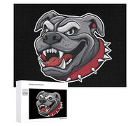 Bull-dog Angry Funny Wooden Picture Puzzle Wood Jigsaw Creative Gift for Adults And Family Game