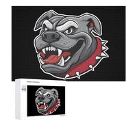 Bull-dog Angry Funny Wooden Picture Puzzle Wood Jigsaw Creative Gift for Adults And Family Game