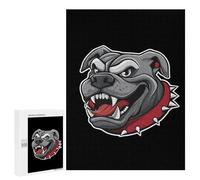 Bull-dog Angry Funny Wooden Picture Vertical Version Puzzle Wood Jigsaw Creative Gift for Adults And Family Game