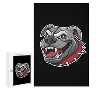 Bull-dog Angry Funny Wooden Picture Vertical Version Puzzle Wood Jigsaw Creative Gift for Adults And Family Game