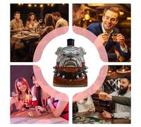 Bull Dog Wine Bottles - 300ml Transparent Whiskey Decanter, Alcohol Dispenser | Home Decor Wedding Family Bar Accessory, Stylish Vodka Tequila Brandy Drinks Container For Living Room Men