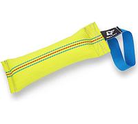 Bull Fit Dog Tug Toy 25 cm with Strong Handle - Made of Durable & Tear-Resistant Fire Hose - Ideal for Tug of War, Fetch & Puppy Training of Medium to Large Dogs - Firmly Stitched Dog Pull Toy