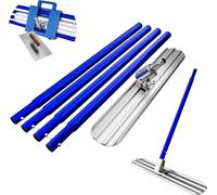 Bull Float Concrete Float 1200 x 200 mm, Concrete Float with 4 Float Handles, Tool Box, Trowel, Concrete Float Set for Concrete Processing