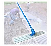Bull Float Concrete Tools - Lightweight Portable Multi-Groove Float with Adjustable Bracket for Smooth Finishing