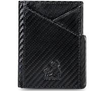 BULL GUARD Modern Trifold RFID Blocking Wallet, Carbon Black Ridge, Classic