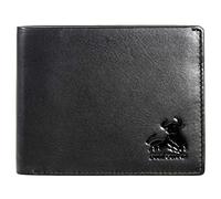 BULL GUARD RFID Blocking Wallet for Men Bifold Soft Black Genuine Nappa Leather