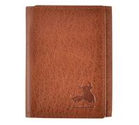 BULL GUARD RFID Genuine Leather Trifold Wallets for Men ID Window, Secret Pocket, Adventure Brown - Wild Buffalo Brown, S, RFID Wallet