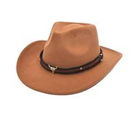 Bull Head Decoration Hat Cowboy Costume Men Women Western Style Jazz Hat Bavarian Hat Hunter Hat Costume Hat Oktoberfest Fancy Dress Hat Carnival Costume Cowgirl Costume 80s Outfit Panama Hat Pirate