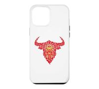 Bull Head Navarra Flag Mosaic St Fermin Viva San Fermín Case for iPhone 12 Pro Max