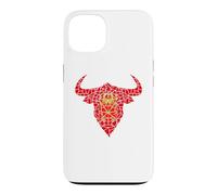Bull Head Navarra Flag Mosaic St Fermin Viva San Fermín Case for iPhone 13
