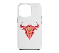 Bull Head Navarra Flag Mosaic St Fermin Viva San Fermín Case for iPhone 13 Pro