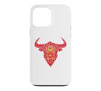 Bull Head Navarra Flag Mosaic St Fermin Viva San Fermín Case for iPhone 13 Pro Max