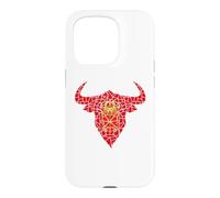 Bull Head Navarra Flag Mosaic St Fermin Viva San Fermín Case for iPhone 15 Pro