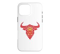 Bull Head Navarra Flag Mosaic St Fermin Viva San Fermín Case for iPhone 16 Pro Max