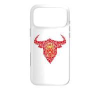 Bull Head Navarra Flag Mosaic St Fermin Viva San Fermín Case for iPhone 17 Pro Max