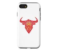 Bull Head Navarra Flag Mosaic St Fermin Viva San Fermín Case for iPhone SE (2020) / 7/8