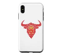 Bull Head Navarra Flag Mosaic St Fermin Viva San Fermín Case for iPhone XS Max