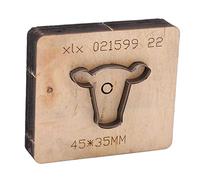 Bull Head Shape Leather Cutting Mold, Craft Cutting Die, Alloy Steel Punch Cutting Die for Leather Wood Cardboard DIY Projects with High Precision and Smooth Edges