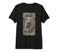 Bull Head Taurus Horns Animal Lover Wild Bull Premium T-Shirt