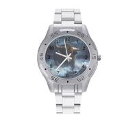 Bull in Storm Business Men's Wrist Watches Analog Quartz Stainless Steel Strap Waterproof Watch