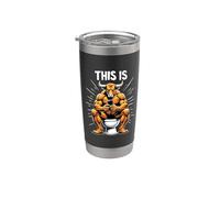 Bull is Sitting on a Toilet with Mobile Phone Stainless Steel Insulated Tumbler