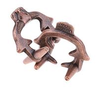 Bull Lock Puzzle Classic Metal Brain Teaser IQ Test Toy for Adults Children