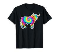 Bull Lover Tie-Dye, Taurus The Bull Multicolor Horoscope T-Shirt