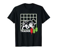 Bull Market Trader - Trading Chart Distressed Design T-Shirt